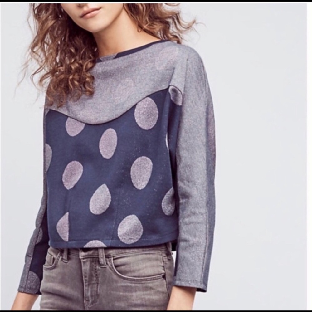 Anthropologie Crop Pullover